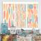Designart - Patchwork of Pastel Shaped Organic Shapes - Modern Canvas Wall Art Print